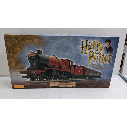 A boxed Hornby Harry Potter The Chamber of Secrets Hogwarts Express electric train set assumed to