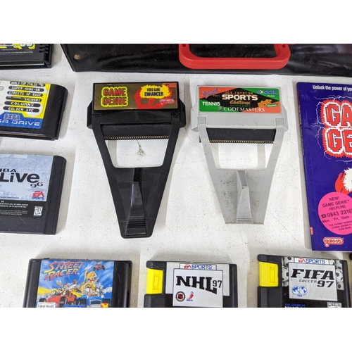 558 - Nintendo Entertainment system and a Sega 16-bit Megadrive II and games to include NBA Live 96, Super... 