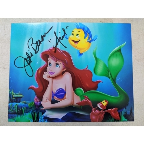 25 - Two pictures - Jodi Benson signed 10x8 colour photo Ariel in The Little Mermaid comes with certifica... 