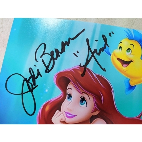 25 - Two pictures - Jodi Benson signed 10x8 colour photo Ariel in The Little Mermaid comes with certifica... 