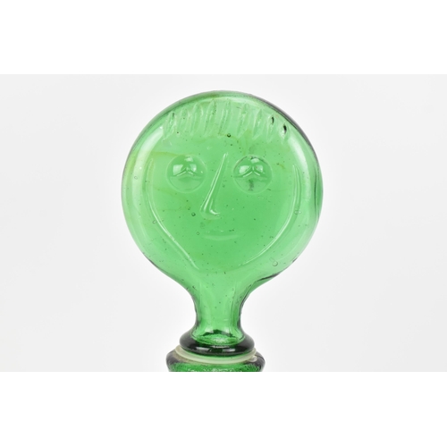 10 - Empoli for Neiman Marcus - An Erik Hoglund for Boda style glass People decanter, the green decanter ... 