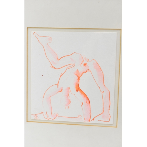 142 - Sophie Dickens (B.1966) Three studies of the cartwheel sculpture, each sketch initialled to the lowe... 