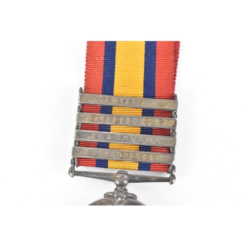 166 - A Victorian Queen South African medal named to '5046 Sgt W.S.HAND' of the Imperial Yeomanry regiment... 