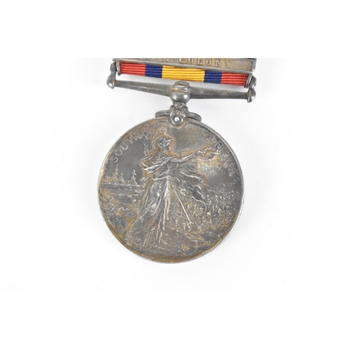 166 - A Victorian Queen South African medal named to '5046 Sgt W.S.HAND' of the Imperial Yeomanry regiment... 