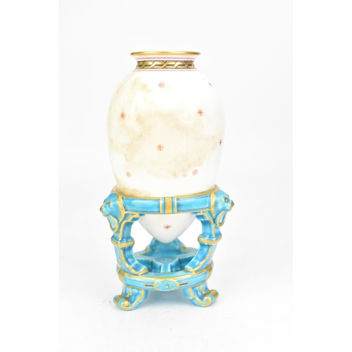 22 - A Victorian Minton Aesthetic movement amphora vase, designed by Christopher Dresser, circa 1860s, ha... 