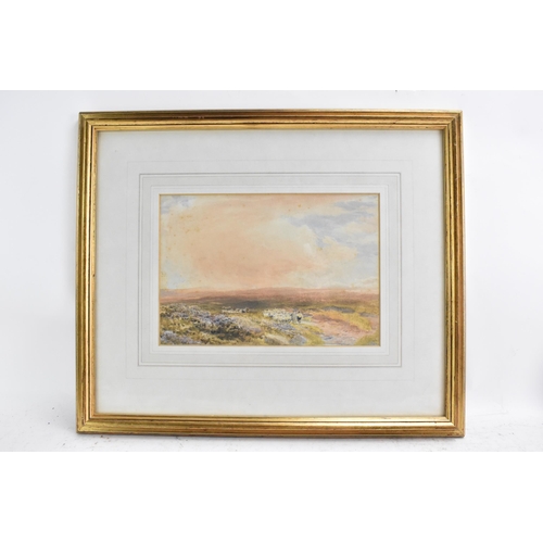 233 - Thomas Collier (1840-1891) A watercolour depicting a mountain landscape with sheep, signed to the lo... 