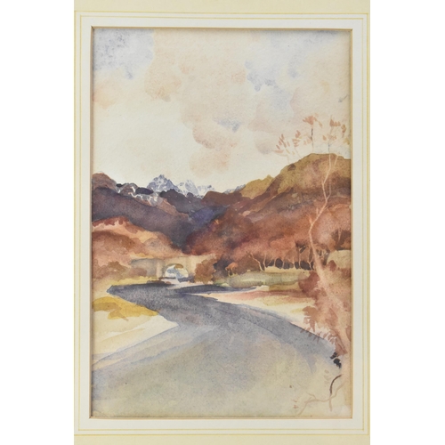 248 - William Russell Flint (1880-1969) A watercolour entitled 'Early Snows', depicting a country scene wi... 