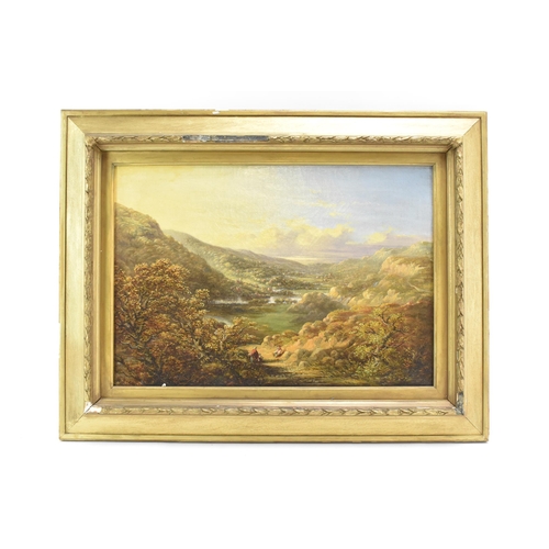 249 - Waldron Bradley Ladywood - A late 19th century oil on canvas entitled 'An Autumn Evening in the Fern... 