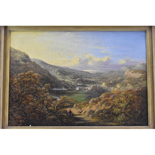 249 - Waldron Bradley Ladywood - A late 19th century oil on canvas entitled 'An Autumn Evening in the Fern... 