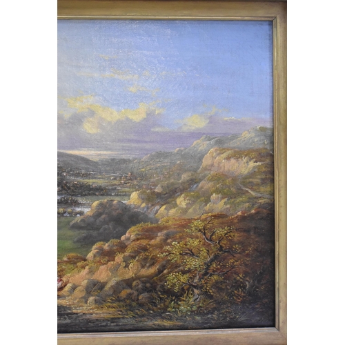 249 - Waldron Bradley Ladywood - A late 19th century oil on canvas entitled 'An Autumn Evening in the Fern... 