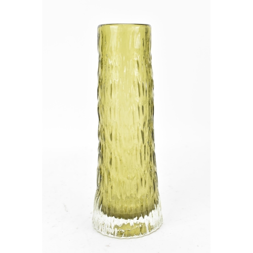 36 - A Whitefriars model 9834 Icicle vase in sage green, designed by Geoffery Baxter 20.5cm high x 7.5cm ... 