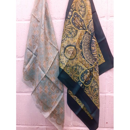 85 - A collection of vintage scarves and gloves to include 2 Liberty silk scarves, a Scotch House pure ne... 