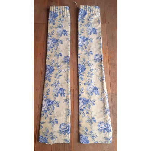 84 - Laura Ashley- Two packets of unused Gingham Chambray blue and white check home furnishing cotton mat... 