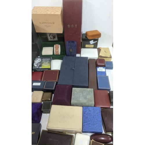 104 - A collection of jewellery boxes and watch boxes to include fabric examples and others
Location: LAF
... 