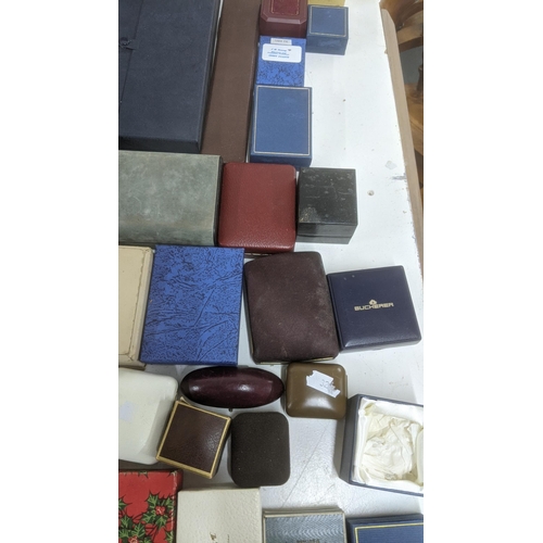 104 - A collection of jewellery boxes and watch boxes to include fabric examples and others
Location: LAF
... 