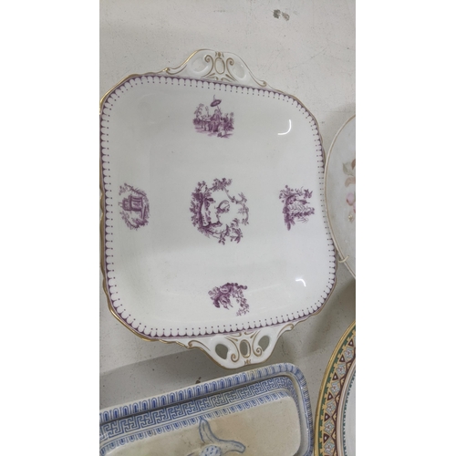 116 - 19th century and later dinner plates and others to include Minton and Wedgwood Royal Worcester and o... 