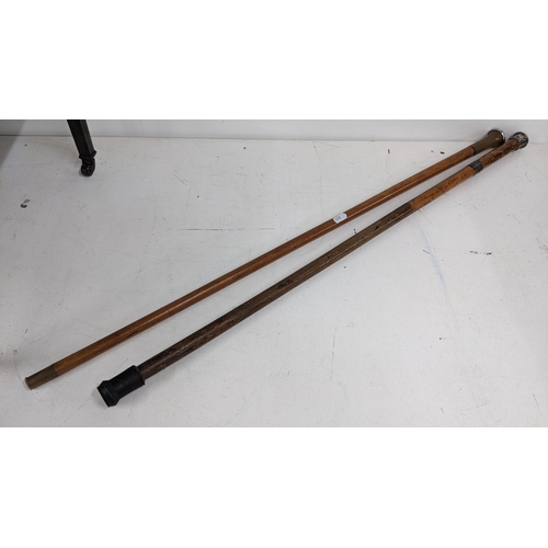 22 - Two early 20th century walking sticks to include one with a horn handle
Location: A3F
If there is no... 