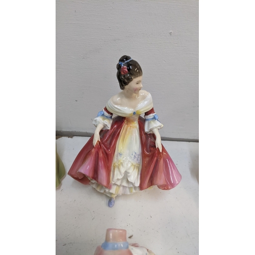 75 - A collection of Royal Doulton Porcelain figures to include ' Buttercup' ' The Skater' ' Southern Bel... 