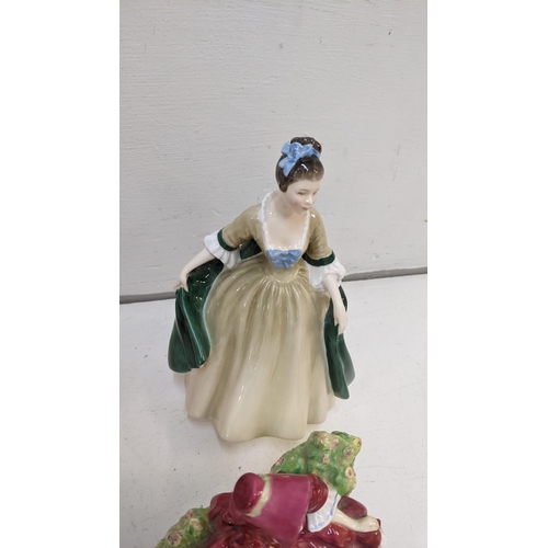 75 - A collection of Royal Doulton Porcelain figures to include ' Buttercup' ' The Skater' ' Southern Bel... 