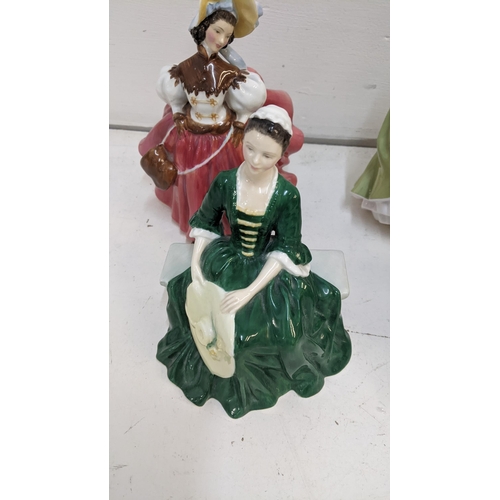 75 - A collection of Royal Doulton Porcelain figures to include ' Buttercup' ' The Skater' ' Southern Bel... 