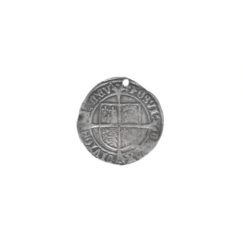 3 - Kingdom of England - Henry VIII (1509-1547), Groat, second coinage (1526-1544), mm. Cross, Holed