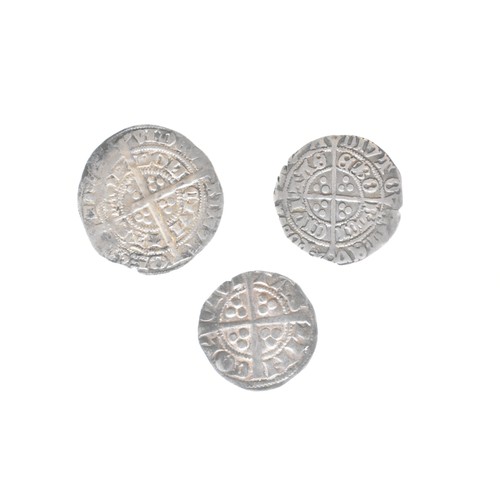 13 - England Silver Hammered Coinage - A group of three comprising of, Edward I Lincoln Long Cross Penny,... 