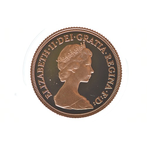 26 - United Kingdom - Elizabeth II (1952-2022), 1980 Gold Proof Sovereign,