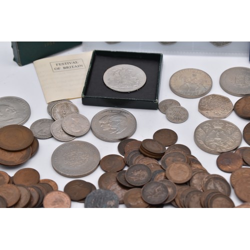 86 - British Coins - A collection of early 20th Century and later coins to include Post 1947 Halfcrowns, ... 