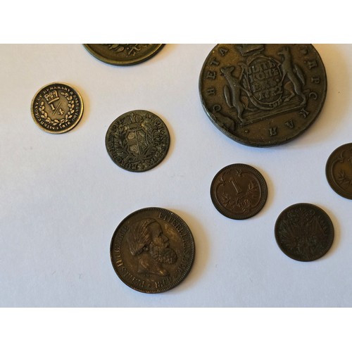 132 - 18th Century and later world coinage to include, a 1772 Catherine II 'The Great' Siberia 5 Kopecks, ... 