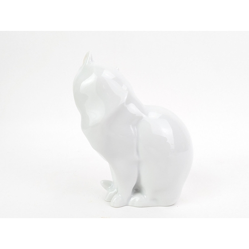 52A - A Herend porcelain white glazed model cat, 12cm high

Location:
If there is no condition report show... 