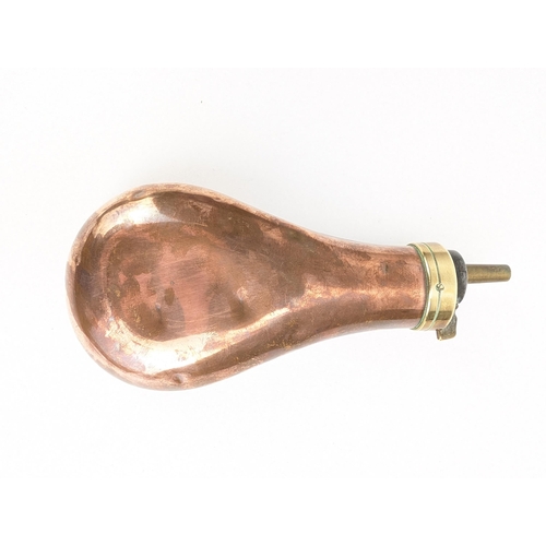 74B - A copper and brass Colt 1851 Navy type powder flask

Location:7.2
If there is no condition report sh... 