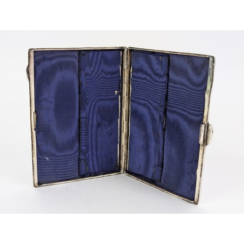 96A - A late Victorian silver purse converted to a card case, Birmingham 1898 by Colen Hewer Chester with ... 