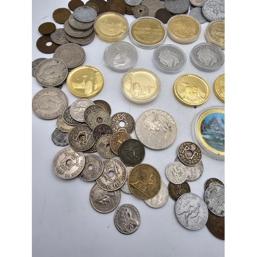 102 - A collection of mixed world coins to include, USA, Germany, France, UK and Commonwealth and others a... 