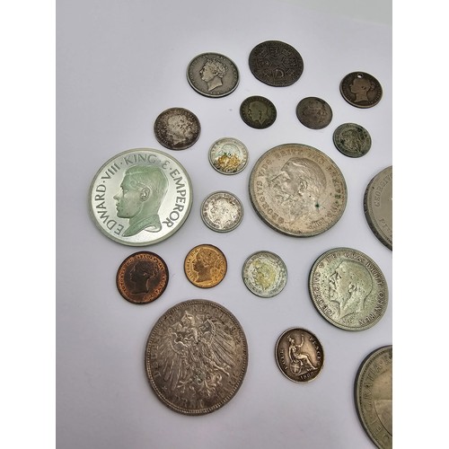 80 - Mixed British Coins to include, George III 1787 Shilling, George IV 1826 Shilling, William IV 1836 H... 