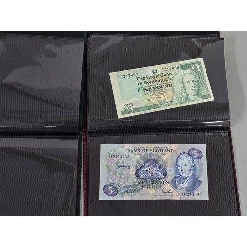 138 - Banknotes - a pair of albums comprising of Peppiatt 10 Shillings, Elizabeth II Five and One Pounds, ... 