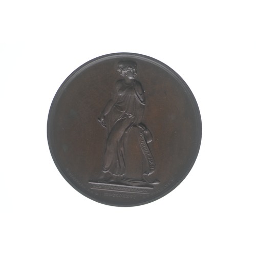 130 - Medal - Commemorating the Death of George Canning 1827, by Chantrey and Stothard, Struck in bronze, ... 