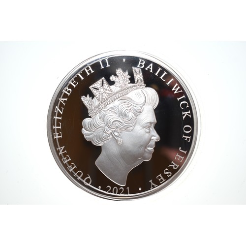 137 - United Kingdom - Elizabeth II (1952-2022), 2021 Ten Pounds 5oz Silver Proof 95th Birthday of H.R.H. ... 