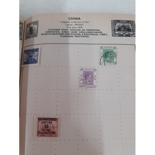 492 - A vintage collection of stamps in stock books, on franked envelopes, loose and in albums to include ... 