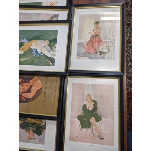 484 - Seventeen prints of girls and ladies in various poses, all from The Sketch and probably from The Dav... 