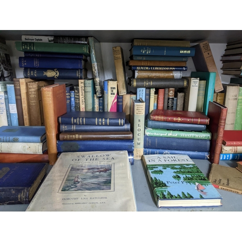 502 - A collection of books on sailing, yachting and various marine topics to include Swallow of the Sea p... 