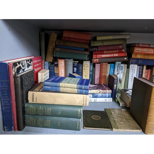 504 - A quantity of vintage books, primarily on a military and political theme to include The MacWhirter S... 