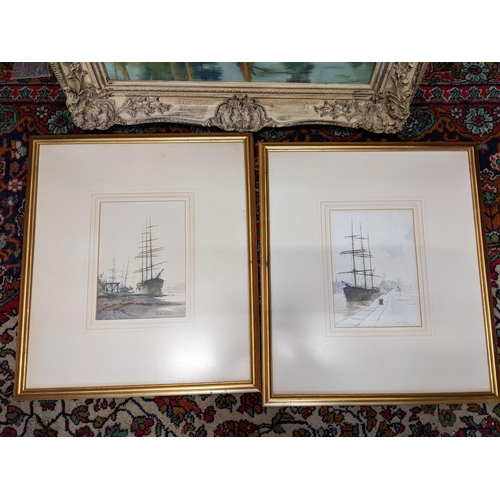 477 - Peter Knox - a pair of harbour scenes with boats, watercolour, framed and glazed Location: G
If ther... 