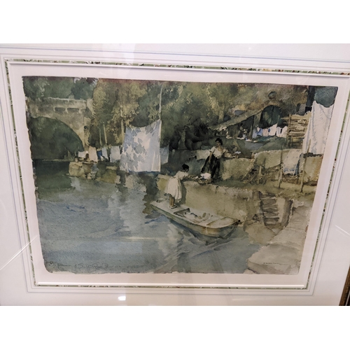 479 - Jill Greenwood - St Ives, early 20th century British School - lake scenes watercolour, and Russell F... 