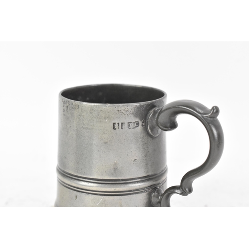 187 - A collection of late 18th/early 19th century pewter to include three tankards, one by Townsend & Com... 