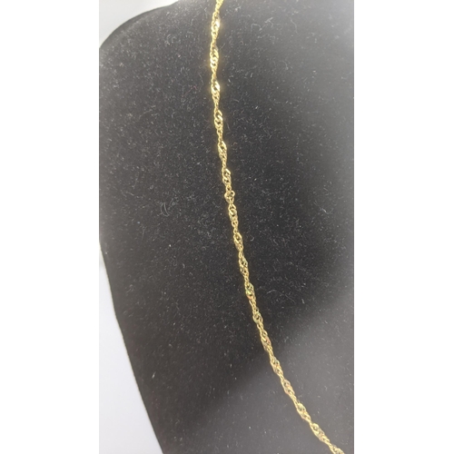 110 - A 14ct yellow gold Singapore rope necklace, 46cm long, 2.8g
Location:CAB8
If there is no condition r... 