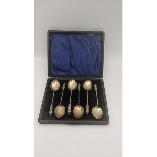 121 - A set of six silver Victorian apostle teaspoons hallmarked Birmingham 1900, 30.8g Location:RABT
If t... 