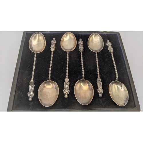 121 - A set of six silver Victorian apostle teaspoons hallmarked Birmingham 1900, 30.8g Location:RABT
If t... 