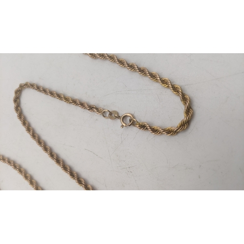 53 - A 9ct yellow gold rope twist necklace A/F 4.9g
Location:CAB9
If there is no condition report shown, ... 