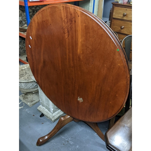 233 - A Victorian mahogany tilt top table on three cabriole legs
Location G
If there is no condition repor... 