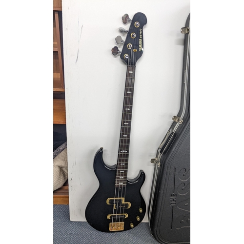 237 - A Yamaha BB1600 bass guitar together with a 'The Bass centre' case and a Matrix tuner and set of str... 